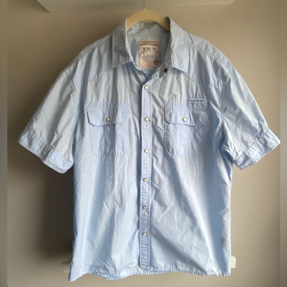 Men’s RW&co snap up shirt VGUC - Picture 1 of 5